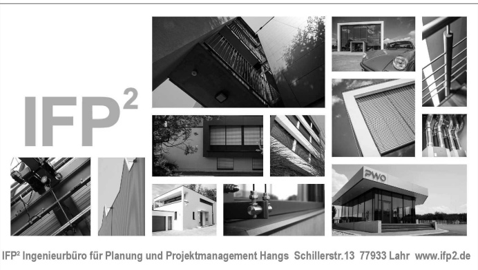 IFP2 Ingenieurbüro für Planung und Projektmanagement Hangs  Schillerstr.13  77933 Lahr  www.ifp2.de